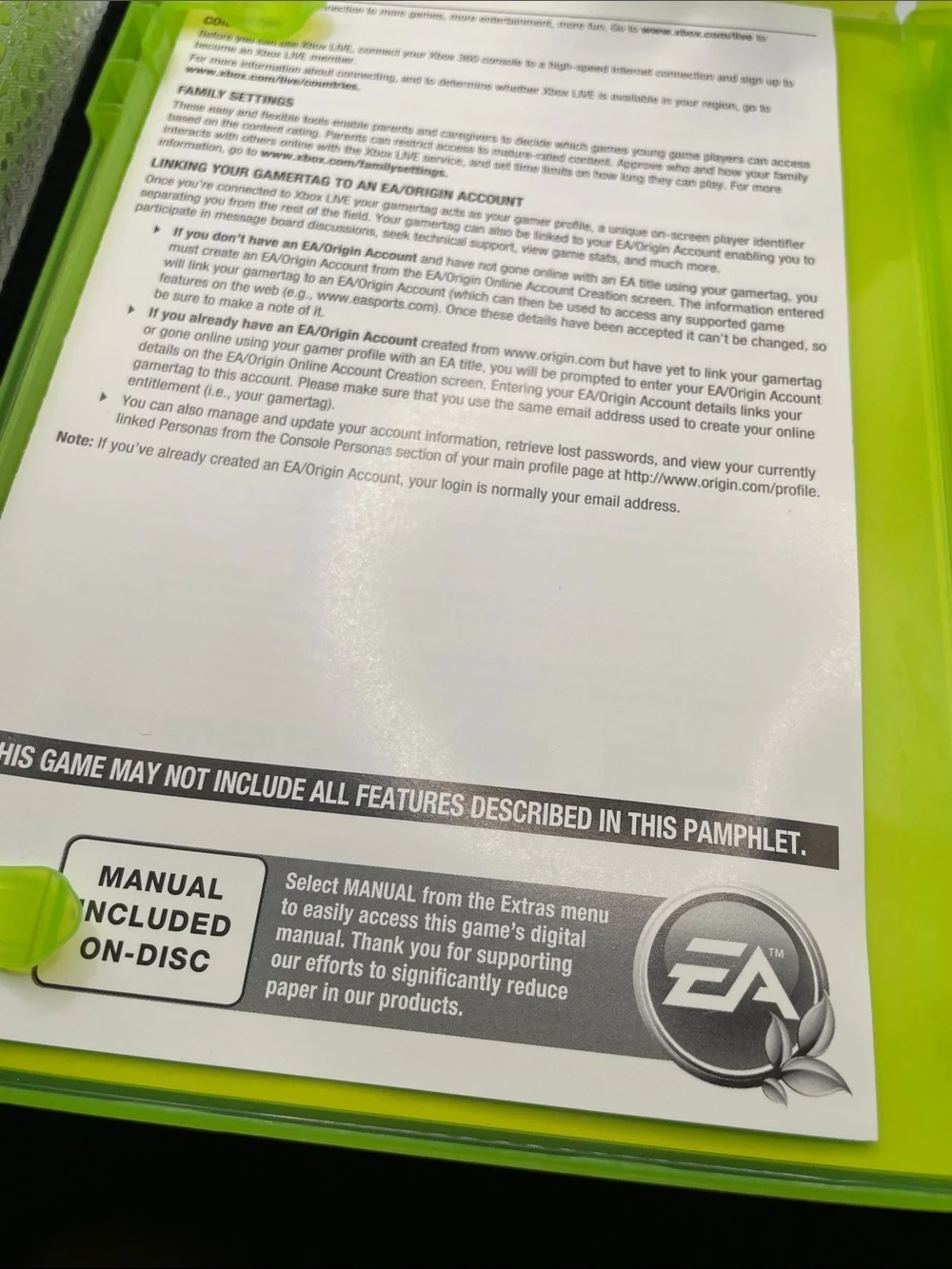 Microsoft Xbox 360 Battlefield 3 with Neon Green Case